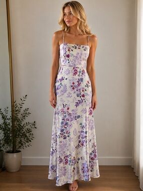 Vintage Ann Taylor 2-piece silk floral dress!